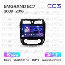 Автомагнитола TEYES для Geely Emgrand EC7  2009-2016, CC3, 4G+32G