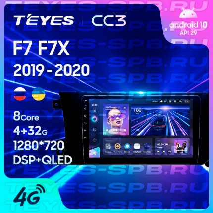 Автомагнитола TEYES для Great Wall Haval F7-F7X 2019-2020, CC3, 4G+32G