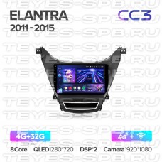 Автомагнитола TEYES для Hyundai Elantra 5  2011-2015, CC3, 4G+32G