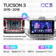 Автомагнитола TEYES для Hyundai Tucson 3 2015-2018, CC3, 4G+32G