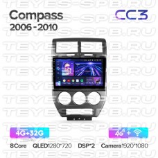 Автомагнитола TEYES для Jeep Compass 2006-2010, CC3, 4G+32G