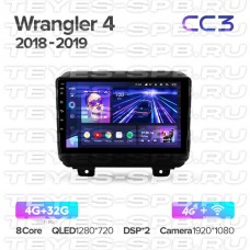 Автомагнитола TEYES для Jeep Wrangler 4 2018-2019, CC3, 4G+32G