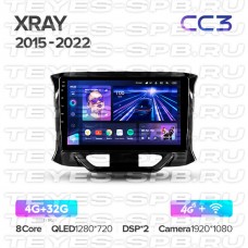 Автомагнитола TEYES для Lada XRAY 2015-2019, CC3, 4G+32G