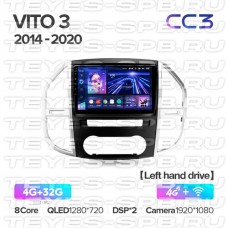 Автомагнитола TEYES для Mercedes-Benz Vito 3 2014-2020, CC3, 4G+32G