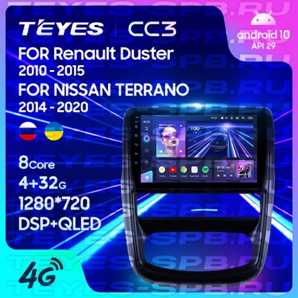 Автомагнитола TEYES для Renault Duster 2010-2015, CC3,4G+32G