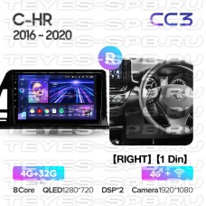 Автомагнитола TEYES для Toyota C-HR 2016-2020, CC3, 4G+32G