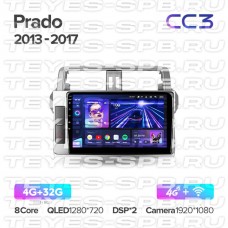 Автомагнитола TEYES для Toyota Land Cruiser Prado 2013-2017, CC3, 4G+32G