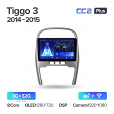 Автомагнитола TEYES для Chery Tiggo3 2014-2015, CC2 Plus, 3G+32G