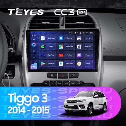 Автомагнитола TEYES для Chery Tiggo3 2014-2015, CC3 2K, 6G+128G