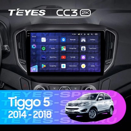 Автомагнитола TEYES для Chery Tiggo5 2014-2018, CC3 2K, 4G+64G