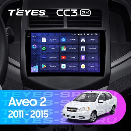 Автомагнитола TEYES для Chevrolet Aveo2 2011-2015, CC3 2K, 6G+128G