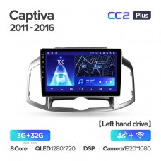 Автомагнитола TEYES для Chevrolet Captiva 2011-2016, CC2 Plus, 3G+32G