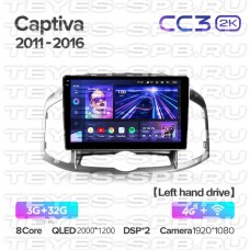 Автомагнитола TEYES для Chevrolet Captiva 2011-2016, CC3 2K, 3G+32G