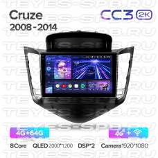 Автомагнитола TEYES для Chevrolet Cruze 2008-2014, CC3 2K, 4G+64G