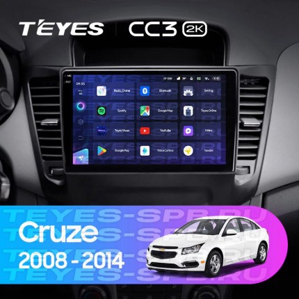 Автомагнитола TEYES для Chevrolet Cruze 2008-2014, CC3 2K, 4G+64G