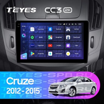 Автомагнитола TEYES для Chevrolet Cruze 2012-2015, CC3 2K, 6G+128G