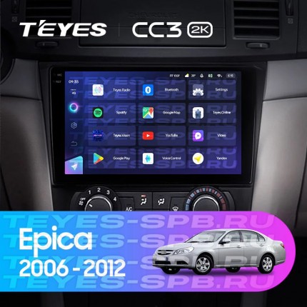 Автомагнитола TEYES для Chevrolet Epica1 2006-2012, CC3 2K, 6G+128G