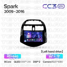 Автомагнитола TEYES для Chevrolet Spark 2009-2016, CC3 2K, 3G+32G