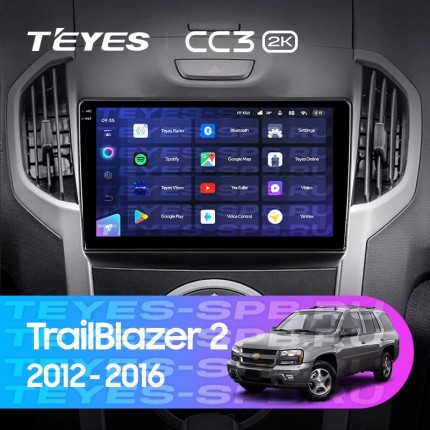 Автомагнитола TEYES для Chevrolet TrailBlazer2 2012-2016, CC3 2K, 3G+32G