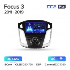 Автомагнитола TEYES для Ford Focus3 2011-2019, CC2 Plus, 3G+32G