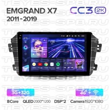 Автомагнитола TEYES для Geely Emgrand X7  2011-2019, CC3 2K, 3G+32G
