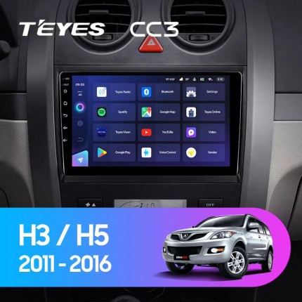 Автомагнитола TEYES для Great Wall Haval H3-H5  2011-2016, CC3, 4G+32G