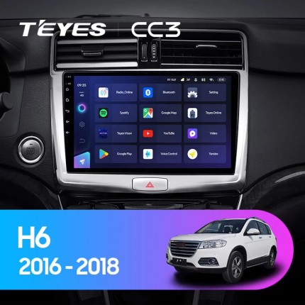 Автомагнитола TEYES для Great Wall Haval H6  2016-2018, CC3, 4G+32G