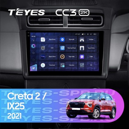 Автомагнитола TEYES для Hyundai Creta 2 2021, CC3 2K, 3G+32G