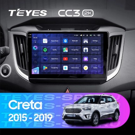 Автомагнитола TEYES для Hyundai Creta  2015-2019, CC3 2K, 3G+32G