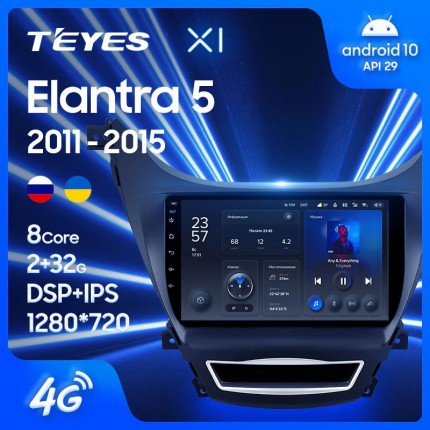 Автомагнитола TEYES для Hyundai Elantra 5  2011-2015, X1, WiFi