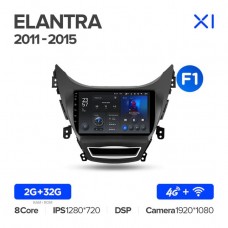 Автомагнитола TEYES для Hyundai Elantra 5  2011-2015, X1, 4G + WiFi