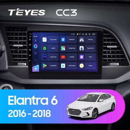 Автомагнитола TEYES для Hyundai Elantra 6   2016-2018, CC3, 4G+32G