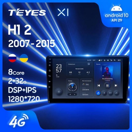 Автомагнитола TEYES для Hyundai H1 2007-2015, X1, 4G + WiFi