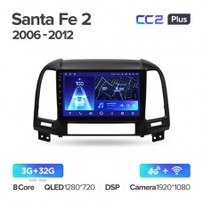 Автомагнитола TEYES для Hyundai Santa Fe2 2006-2012, CC2 Plus, 3G+32G