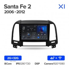 Автомагнитола TEYES для Hyundai Santa Fe2 2006-2012, X1, 4G + WiFi