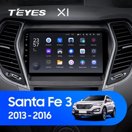 Автомагнитола TEYES для Hyundai Santa Fe3 2013-2016, X1, 4G + WiFi