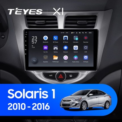 Автомагнитола TEYES для Hyundai Solaris 1 2010-2016, X1, WiFi