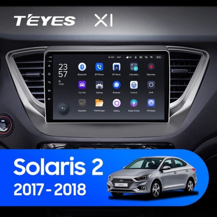 Автомагнитола TEYES для Hyundai Solaris 2 2017-2018, X1, WiFi