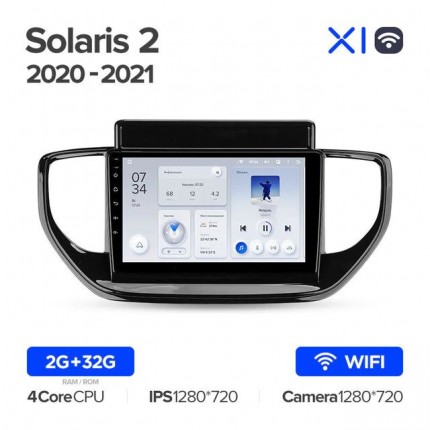 Автомагнитола TEYES для Hyundai Solaris 2 2020-2021, X1, WiFi