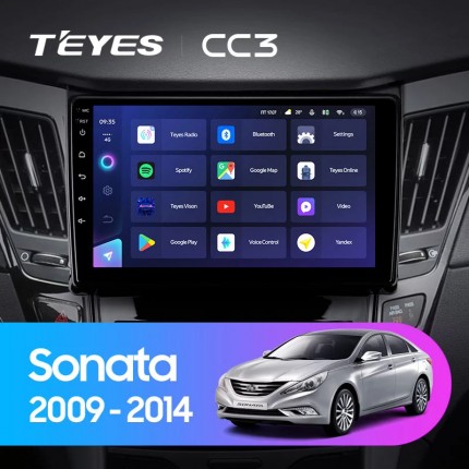 Автомагнитола TEYES для Hyundai Sonata 2009-2014, CC3, 4G+32G