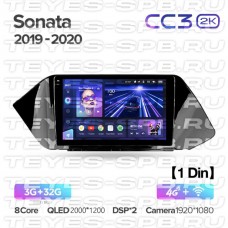 Автомагнитола TEYES для Hyundai Sonata 2019-2020, CC3 2K, 3G+32G