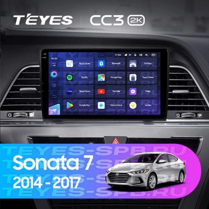 Автомагнитола TEYES для Hyundai Sonata 7 2014-2017, CC3 2K, 3G+32G