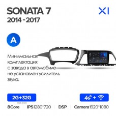 Автомагнитола TEYES для Hyundai Sonata 7 2014-2017, X1, 4G + WiFi