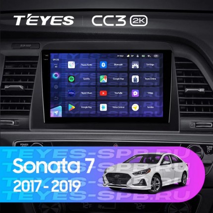 Автомагнитола TEYES для Hyundai Sonata 7 2017-2019, CC3 2K, 3G+32G