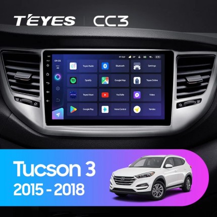 Автомагнитола TEYES для Hyundai Tucson 3 2015-2018, CC3, 4G+32G