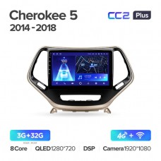 Автомагнитола TEYES для Jeep Cherokee 5 2014-2018, CC2 Plus, 3G+32G