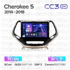Автомагнитола TEYES для Jeep Cherokee 5 2014-2018, CC3 2K, 3G+32G
