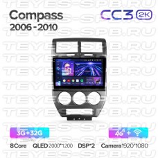 Автомагнитола TEYES для Jeep Compass 2006-2010, CC3 2K, 3G+32G