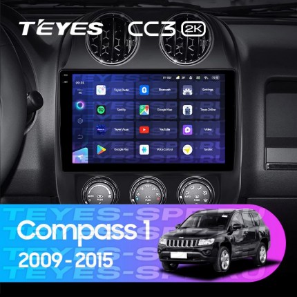 Автомагнитола TEYES для Jeep Compass 2009-2015, CC3 2K, 3G+32G