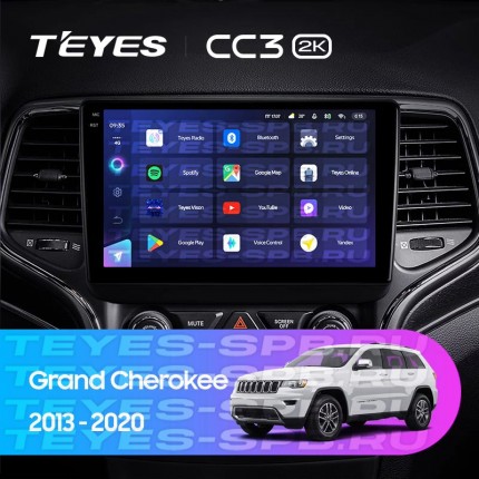 Автомагнитола TEYES для Jeep Grand Cherokee 2013-2020, CC3 2K, 3G+32G